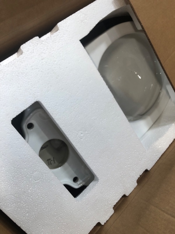 Photo 2 of ***FACTORY SEALED***TOTO Drake Two-Piece Round 1.28 GPF Universal Height TORNADO FLUSH Toilet with CEFIONTECT, Cotton White - CST775CEFG#01