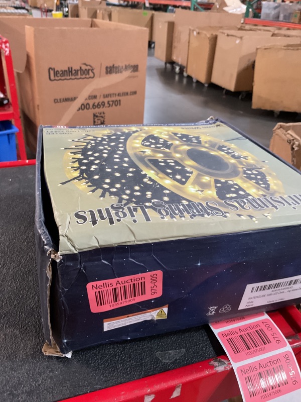 Photo 1 of WATERGLIDE 1000 LED Christmas String Lights, 328 FT Green Wire LED Decorative Fairy Lights with Remote & 8 Modes, Waterproof for Outdoor Xmas Holiday Party Garden Wedding Home Decor, Warm White