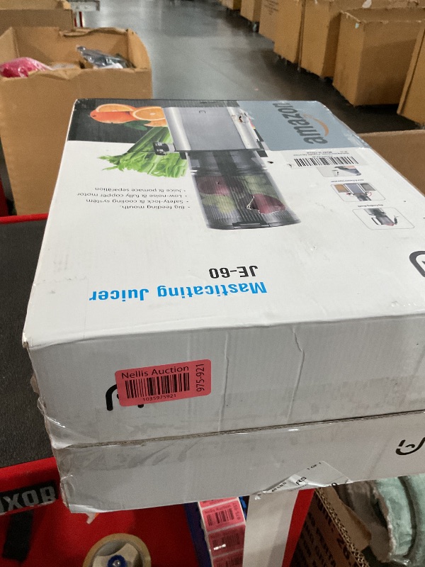 Photo 4 of **NON-REFUNDABLE** (PARTS) Masticating Juicer Machines, 350W Slow Cold Press Juicer with 5.3" Feeding Chute, High Juice Yield Juicer for Fruits and Vegetables, Easy to Clean
