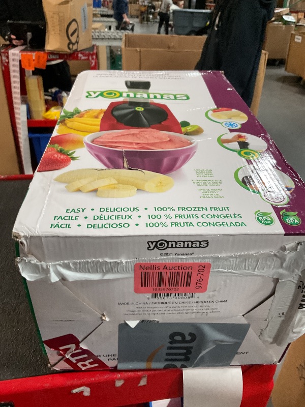 Photo 1 of ***PARTS ONLY*** Yonanas 902RD Classic Vegan Non-Dairy Frozen Fruit Soft Serve Dessert Maker, BPA Free, Includes 36 Recipes, 200 Watts, Red