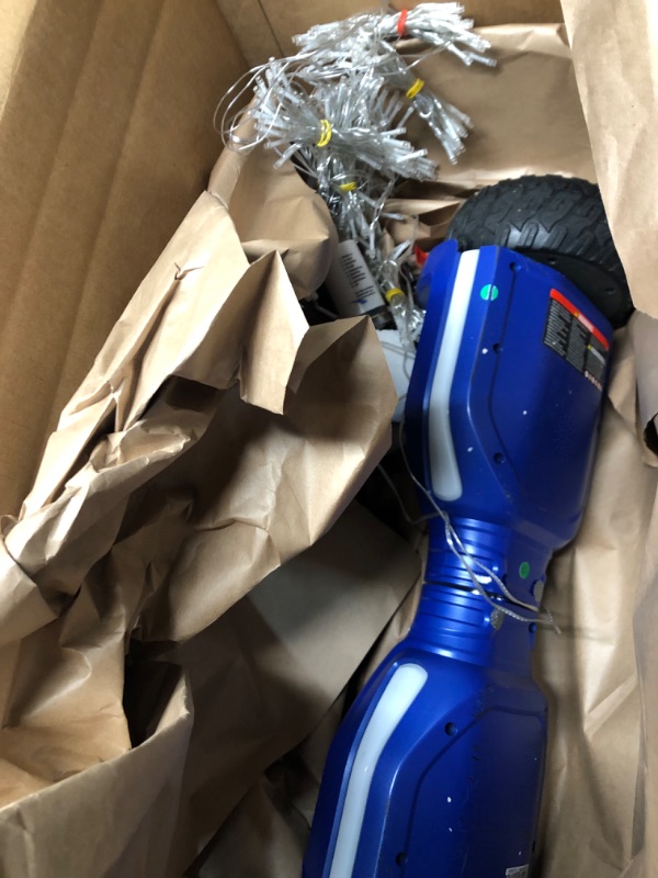 Photo 5 of **missing charger-minor damage scratched**
jetson Hoverboard - Flash Hoverboard with Off-Road All-Terrain Wheels - 10mph Hoverboard with Bluetooth Speakers and Light Up LED Front Deck and Wheels - Heavy Duty Self-Balancing Smart Hoverboard