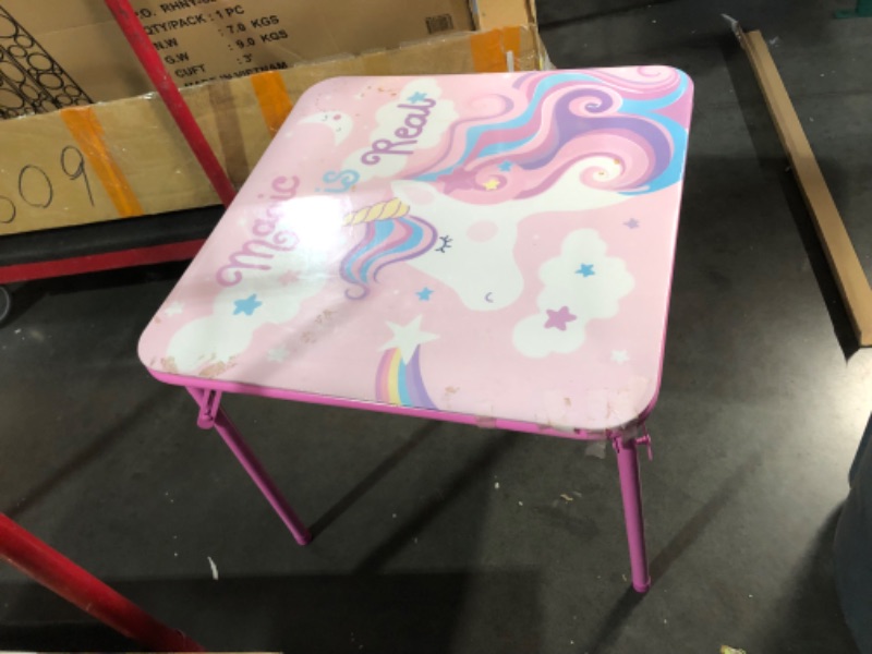 Photo 5 of ***NO CHAIRS - HEAVILY USED AND DIRTY - SEE PICTURES***
Heritage Kids Unicorn Folding Table for Children