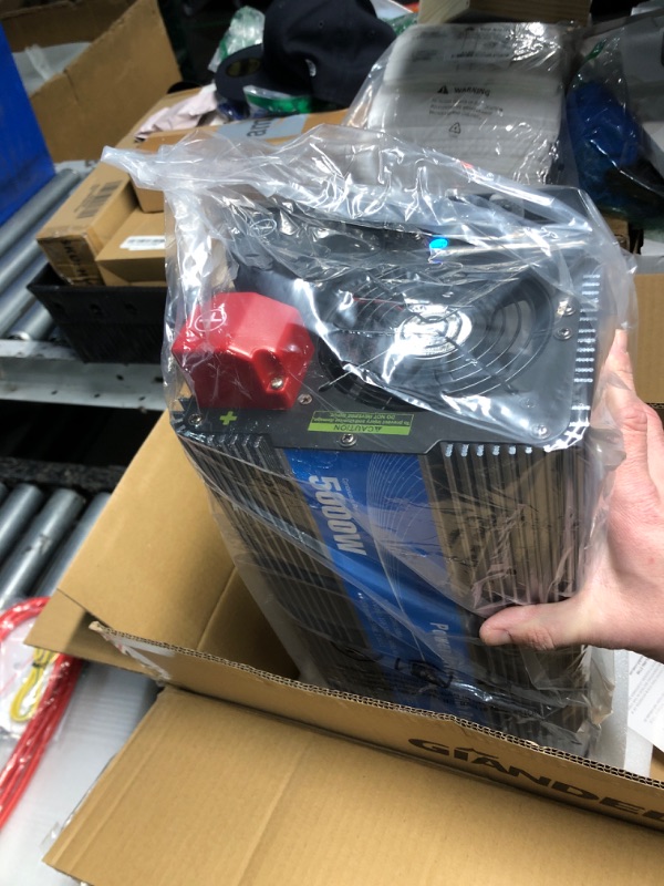 Photo 1 of 5000Watt Power Inverter ETL UL458 Listed Inverter 5000 W Converts 12V to 120 Vac with 40 Amps Hardwire Terminal and 4 AC Sockets Plus 30FT Wired Remote for Off Grid Solar System Truck RVs Emergency