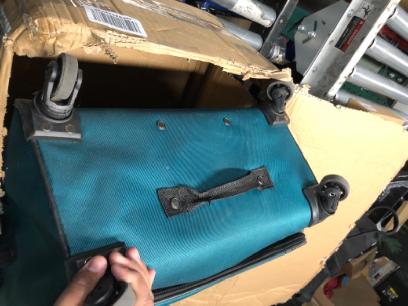 Photo 5 of **MINOR DAMAGE USED**
U.S. Traveler Aviron Bay Expandable Softside Spinner Wheels, Teal, 2 Piece Luggage