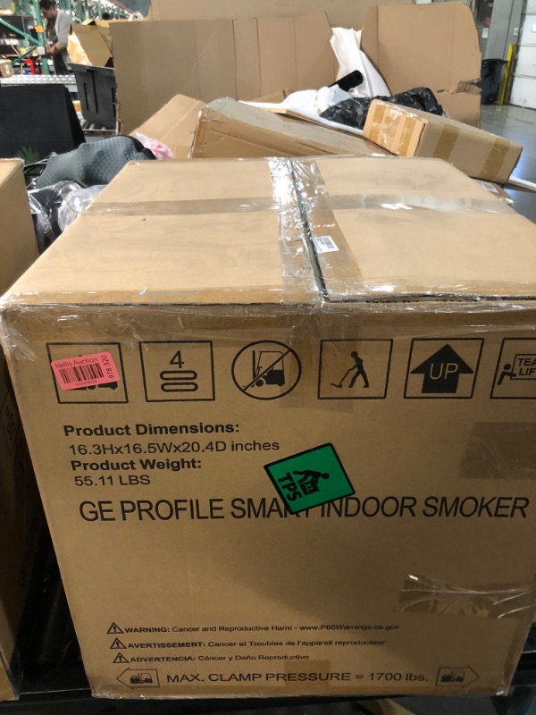 Photo 6 of **NEW OPENED TO INSPECT-FUNCTIONAL**
GE Profile™ Smart Indoor Pellet Smoker, with Active Smoke Filtration, 5 Smoke Control Settings, WiFi Connected, Electric, Countertop BBQ Appliance, Black