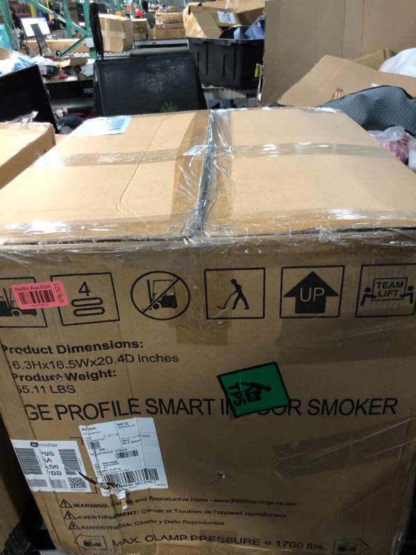 Photo 6 of **NEW OPENED TO INSPECT-FUNCTIONAL**
GE Profile™ Smart Indoor Pellet Smoker, with Active Smoke Filtration, 5 Smoke Control Settings, WiFi Connected, Electric, Countertop BBQ Appliance, Black