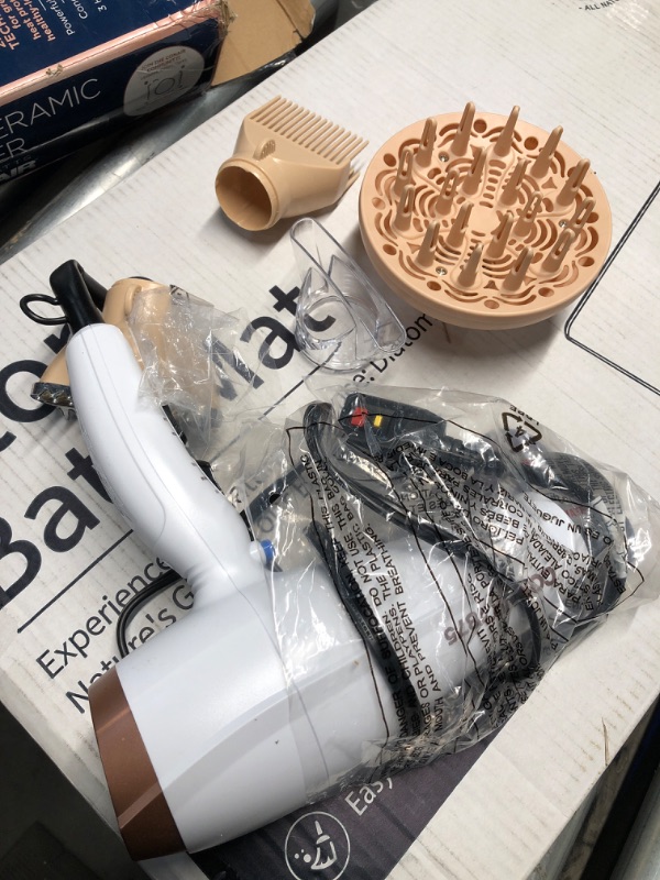 Photo 3 of ***(MISSING PARTS/ SEE NOTES) ***
Conair Double Ceramic Hair Dryer with Diffuser | Blow Dryer with Ionic Conditioning | Includes Diffuser and Concentrator | Amazon Exclusive