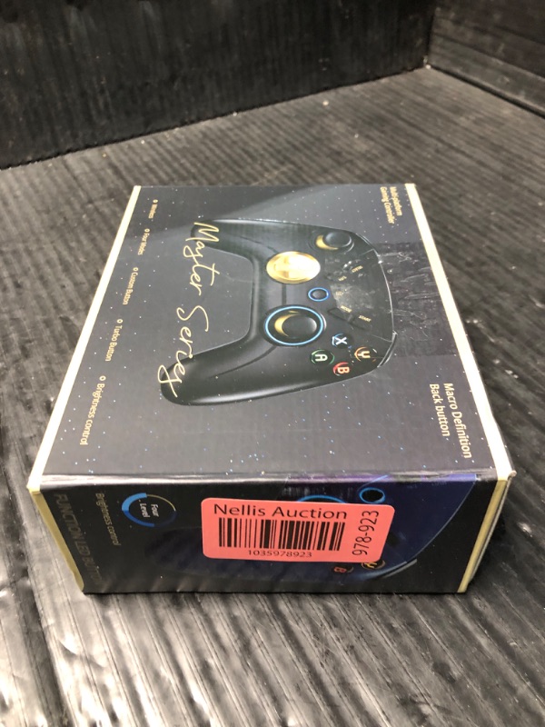 Photo 1 of *ITEM TESTED FOR POWER* Multi-Platform PC Wireless Controller, Bluetooth Gaming Controller, Compatible with Windows, iPad, Steam, Luna, Laptop, Tablet, and Smart TV, with Double Shock, Macro Keys, Turbo Button, LED Backlight