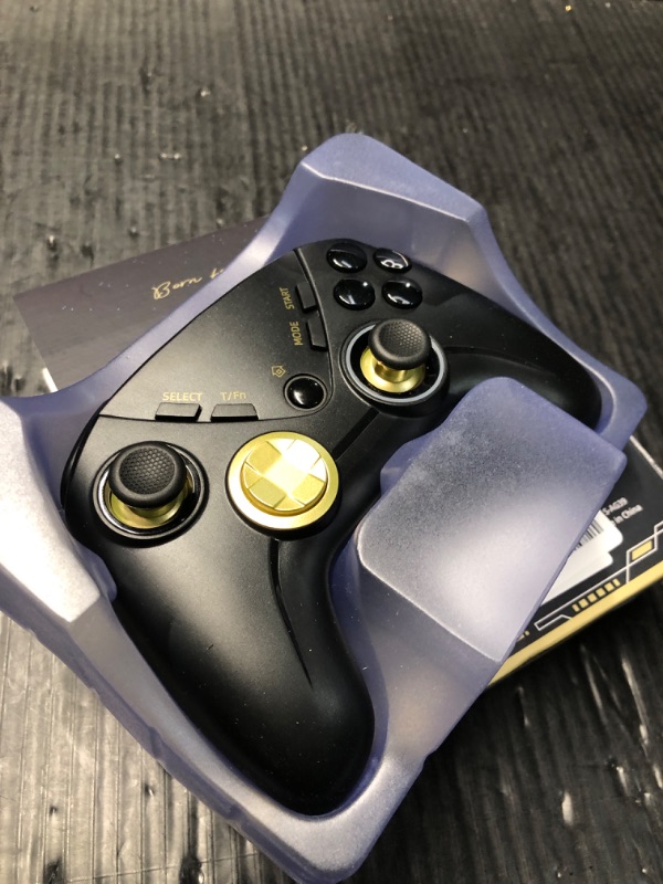 Photo 1 of *ITEM TESTED FOR POWER* Multi-Platform PC Wireless Controller, Bluetooth Gaming Controller, Compatible with Windows, iPad, Steam, Luna, Laptop, Tablet, and Smart TV, with Double Shock, Macro Keys, Turbo Button, LED Backlight