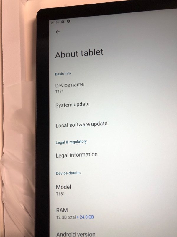 Photo 1 of POWMUS Tablet 14 inch Ultra Big Android 14 Tablets, 256GB Storage(Expand to 1TB),36GB(12+24) RAM, 11580 mAh Battery 18W PD Fast Charger, 8 Core 2.0gHz CPU,4 Speakers, 5G WiFi with Case-Black