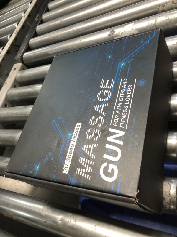 Photo 1 of *USED MISSING CHARGING CORD*Cholas Massage Gun, Muscle Therapy Gun for Athletes, Deep Tissue Percussion Body Muscle Massager with 30 Adjustable Speeds, 6 Types of Massage Heads, Handheld Massager for Neck Back Pain Relief