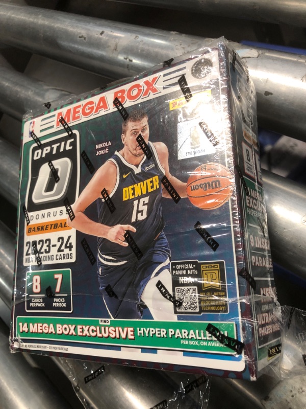 Photo 2 of ***NON-REFUNDABLE***2023-24 Panini Donruss Optic Basketball Mega Box (56 Cards/Box) Hyper Parallels Sealed