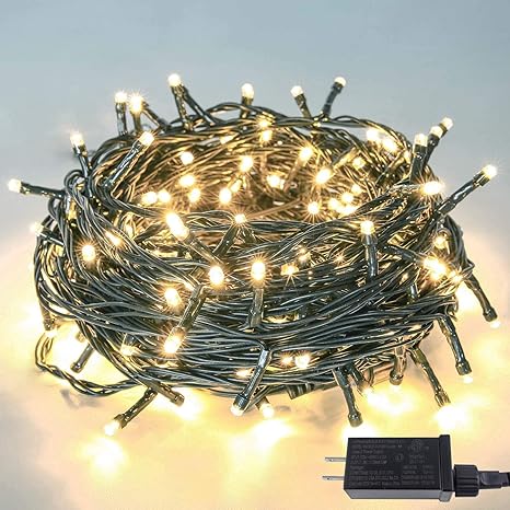 Photo 1 of ***IMAGE FOR REFERENCE**
82FT 200 LED Christmas String Lights Outdoor/Indoor, Timer & Memory Function & 8 Modes, Extendable Green Wire, Waterproof Fairy String Lights for Xmas Tree Holiday Party Garden (Warm White)