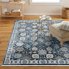 Photo 1 of 
allen + roth Blue Garden 8 X 10 (ft) Blue Indoor Floral/Botanical Area Rug