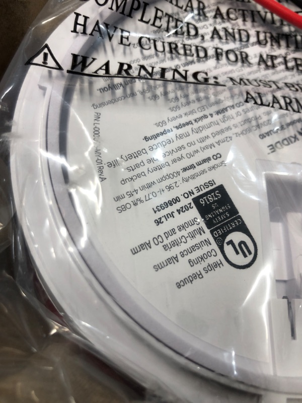 Photo 1 of Kidde Hardwired Smoke & Carbon Monoxide Detector, 10-Year Battery Backup, Interconnectable LED Warning Light Indicators