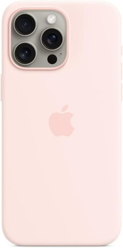 Photo 2 of (SEE NOTES) 

Apple iPhone 15 Plus Silicone Case with MagSafe - Light Pink