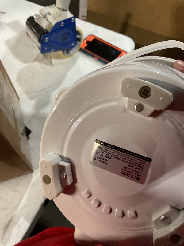 Photo 1 of **Minor damage scratches**
Mishcdea Rice Cooker 2 Cups Uncooked & Steam Tray, Portable Small Food Steamer, Removable Non-stick Pot, Keep Warm, for Grains, Soups, Oatmeal or Veggies