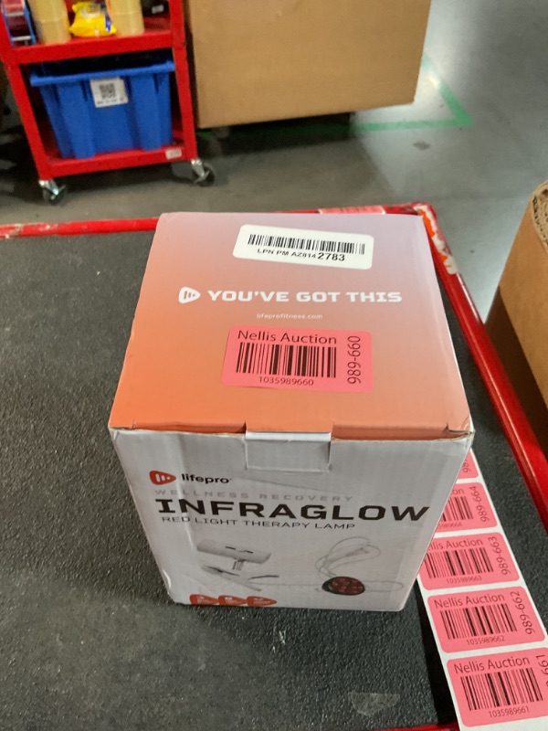 Photo 1 of LifePro InfraGlow NIR & Red Light Therapy Lamp - Infrared Red Light Therapy Bulb with 18 LEDs & Clip-On Lamp - at-Home Red Light Therapy for Body, Chronic Pain Relief, Skin Wellness, & Recovery