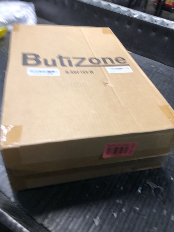 Photo 2 of Butizone Shadow Box Frame, 3.2” Deep Shadow Box Display Case with Real Glass and Drawer, Rustic Wood Memory Box for Pictures, Flowers, Memorial, Medals, Wedding Bouquet for Wall or Tabletop, White