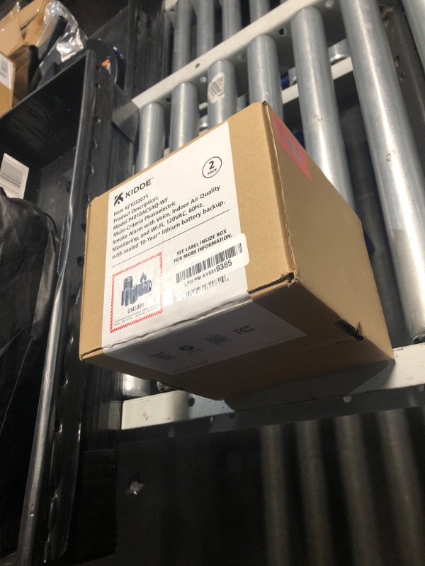 Photo 1 of Kidde Smart Smoke Detector & Indoor Air, Quality Monitor, WiFi, Alexa Compatible Device, Hardwired w/Battery Backup, Voice & App Alerts, 2 Pack