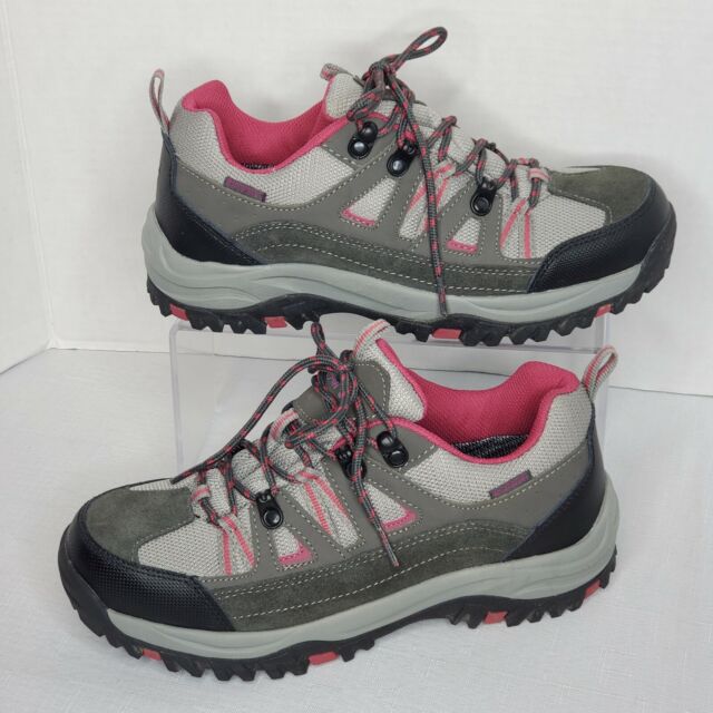 Photo 1 of *****STOCK IMAGE FOR SAMPLE*****
Bearpaw Womems Size 8 Waterproof Hiking Trail Shoes Suede Gray & Pink Sz. 10