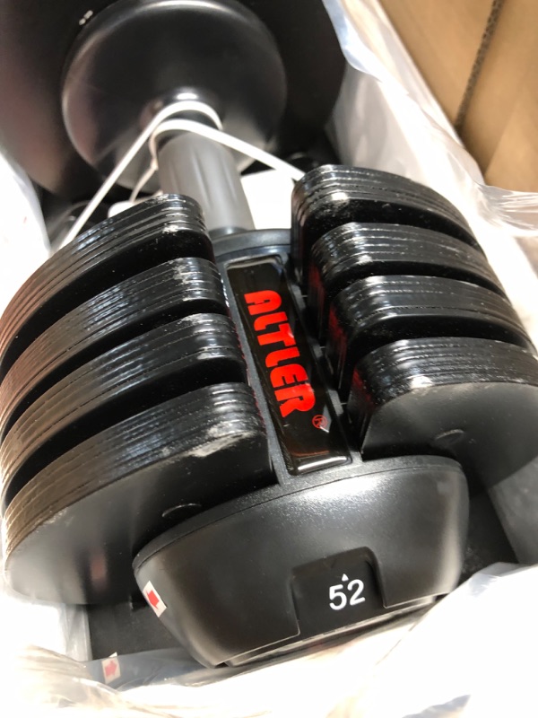 Photo 2 of Adjustable Dumbbell,22LBS 44LBS 52LBS Dumbbell Set with Tray for Fitness, Fast Adjust Weight by Turning Anti-Slip 