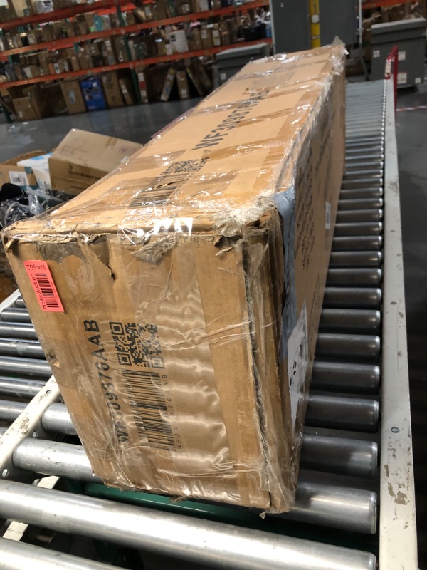 Photo 1 of ***NON-REFUNDABLE, PARTIAL SET, STOCK PHOTO REFERENCE ONLY*** BOX 1 OF 2 ONLY
Twin XL Over Twin XL Metal Bunk Bed,Industrial Metal Bunk Bed Frame with MDF Board Guardrail Black