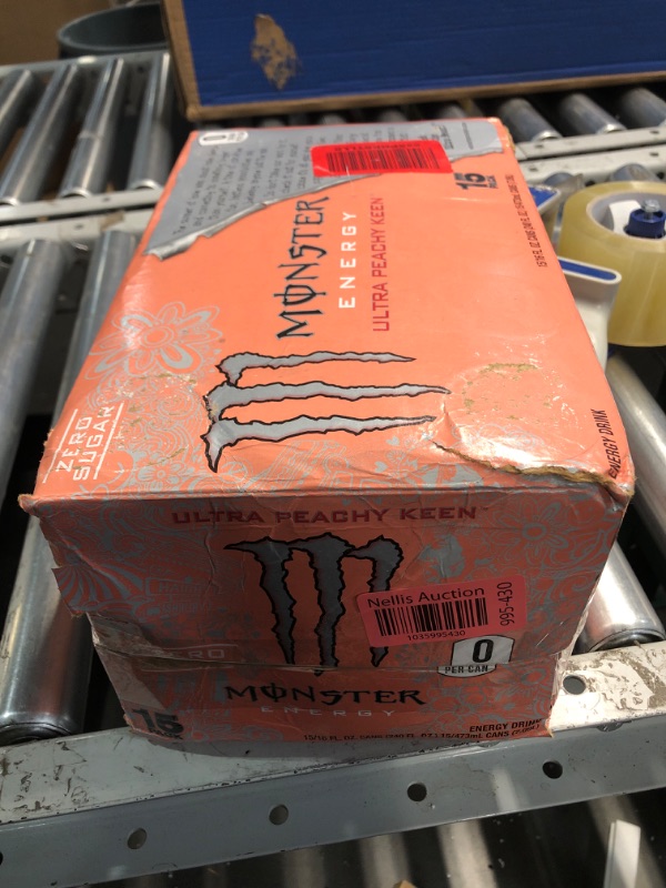 Photo 2 of ***(EXP: MAR 2026 )NONREFUNDABLE***Monster Energy Ultra Peachy Keen 15 PACK