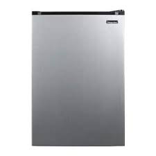 Photo 1 of ***NO PACKAGING - DAMAGED - DENTED - SEE PICTURES - POWERS ON - UNABLE TO TEST FURTHER***
Magic Chef 4.5 cu. ft. Mini Fridge with True Freezer in Stainless Look