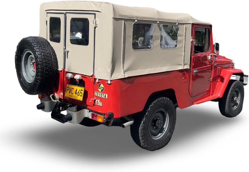 Photo 1 of ***STOCK PHOTO REFERENCE ONLY***Toyota Fj43 Soft Top - Canvas Soft Truck Topper for Toyota fj 43 - Softopper for Land Cruiser Fj43 parts - jeep Soft Top for Toyota Land Cruiser Fj40 - Truck Top tent for fj cruiser- bestop fj43
