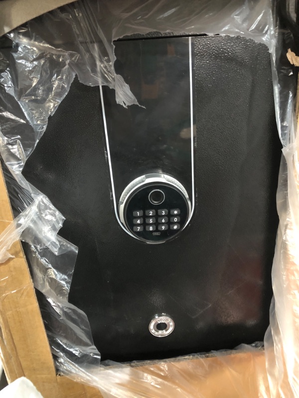 Photo 1 of 5.3 Cuft Extra Large Biometric Safe Box, Personal Safes for Home Use Fire and Water Proof with Fingerprint Lock, Fireproof Safe with Fireproof Waterproof Bag, Security Safety Box for Home Office