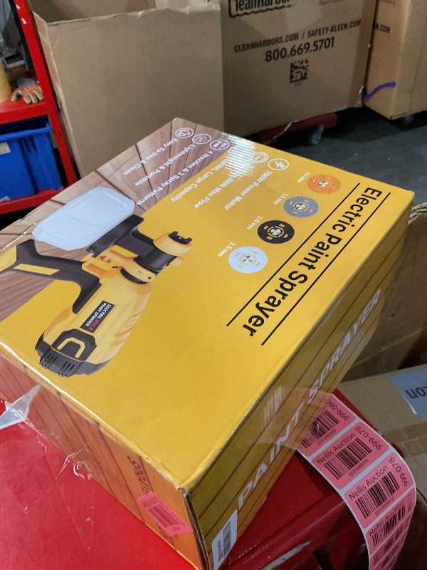 Photo 1 of Paint Sprayer 700W HVLP High Power Electric Spray Paint Gun with Adjustable Spray Width Knob, 40 Fl Oz Container, 4 Nozzles & 3 Patterns, Easy to Clean, for Furniture, House, Fence, Walls, Etc.