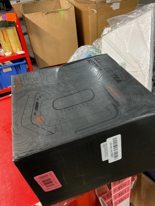 Photo 1 of Electric Tea Kettle, INTASTING Glass Electric Kettle with tea Infuser and Precise knob temperature control, 1200W Fast Heating, BPA-Free, Easy to Clean, for Tea and coffee, Dark Grey