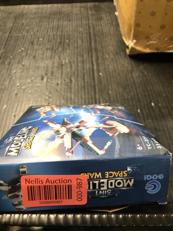 Photo 1 of QLT 3 in 1 Space Wars Building Set - Buildable X-Wing Fighter, Republic Fighter Tank, AV-7 Anti Vehicle Cannon, Compatible with Lego, Great Birthday Gift Toy for Star Fans Kids Boys Girls Ages 6+