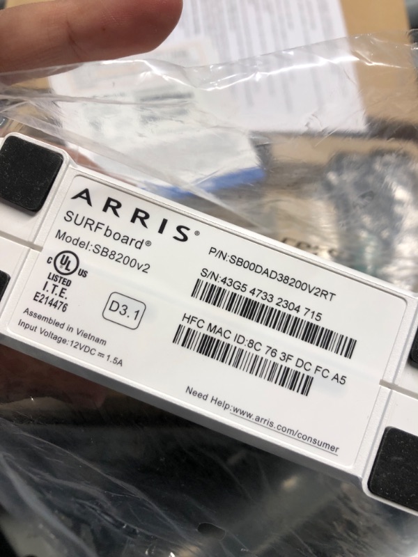 Photo 4 of (READ FULL POST) ARRIS (SB8200) - Cable Modem - Fast DOCSIS 3.1