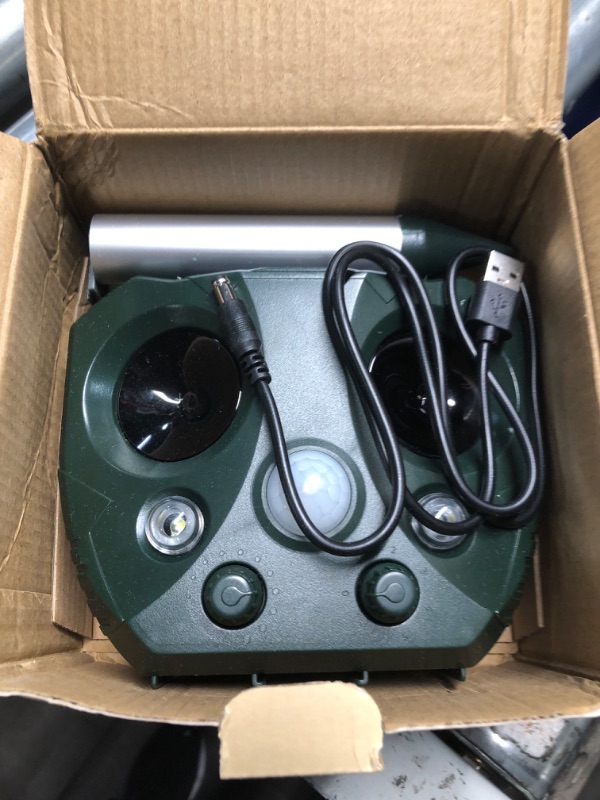 Photo 1 of Ultrasonic Animal Repeller,2024 Upgrade Solar Animal Repeller,5 Modes Cat Repellent Outdoor Solar Powered Ultrasonic Dog Repellent with Motion Sensor & Flashing Light,Deer Repellent for Yard Garden