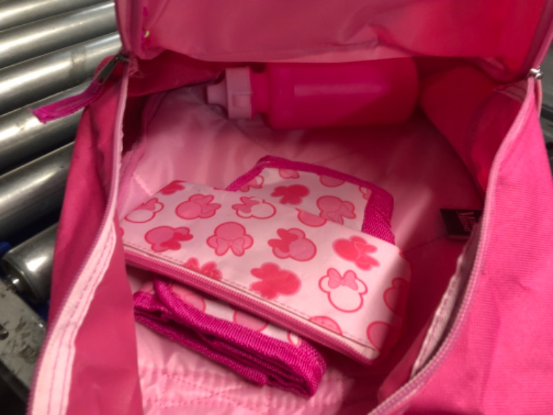 Photo 3 of ***STOCK PHOTO REFERENCE ONLY*** Disney Minnie Mouse Girl's 4-Piece Backpack with Lunch Bag Set, Pink
