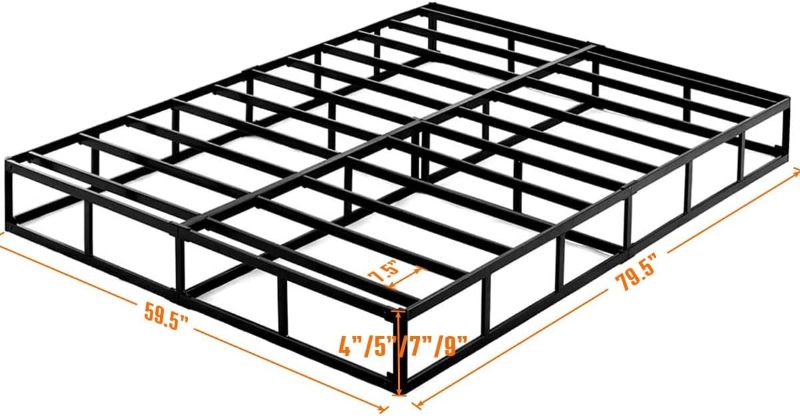 Photo 1 of ***USED - LIKELY MISSING PARTS - UNABLE TO VERIFY FUNCTIONALITY***
TATAGO Box Spring Queen Size 9 Inch Strong Metal Frame Mattress Foundation, Queen Box Spring Only, Low Profile Box Spring with Cover, Heavy Duty Bed Base, Easy Assembly, Non-Slip, No Noise