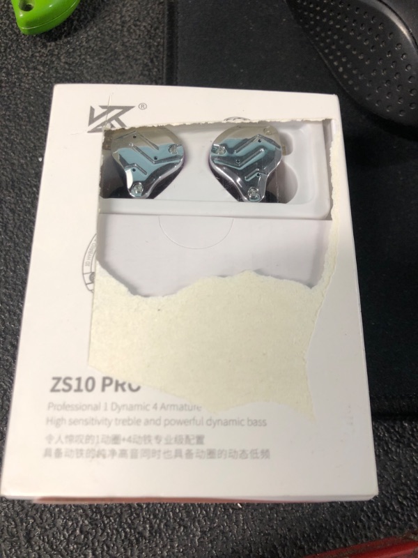 Photo 1 of Linsoul KZ ZS10 PRO 2 in Ear Monitor IEM, 1DD+4BA Hybrid Wired Earbuds, with 4-Level Tuning Switch, 3-Way Crossover Gaming Earbuds, Silver-Plated IEM Cable for Musician Audiophile (Black, with Mic)
