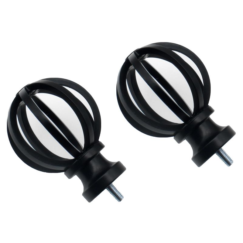 Photo 1 of Allen Roth 2pcs End Cap Finials for Curtain Rods ***STOCK PHOTO REFERENCE ONLY***