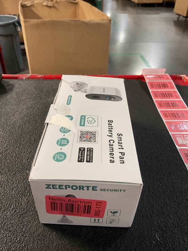 Photo 1 of Security Cameras Wireless Outdoor, 2K Pan Rotating 300° Battery Powered WiFi Camera with AI Motion Detection, Color Night Vision, Spotlight, Siren, 2-Way Talk, Waterproof, SD/Cloud Storage