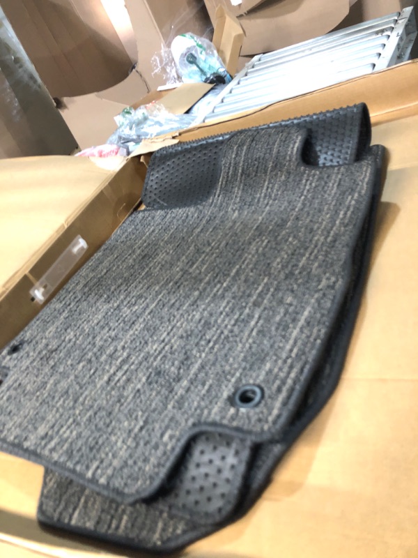 Photo 1 of 3W Floor Mats Fit for 2019-2024 2025 Chevy Silverado/GMC Sierra Denali 1500 & 2020-2024 2025 GMC Sierra 2500/3500 HD Crew Cab TPE All Weather Floor Liner, Fit For 2nd Row with Factory Carpeted Storage