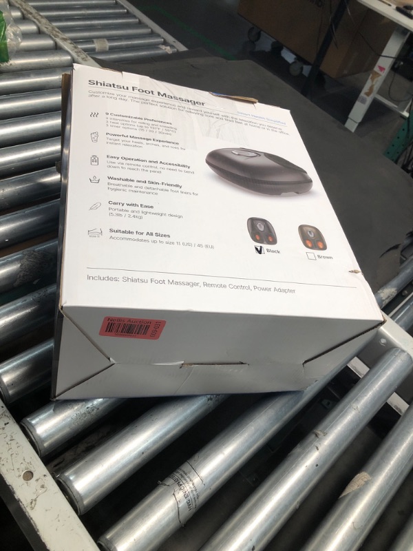 Photo 1 of RENPHO Shiatsu Foot Massager with Heat, [2025 Upgraded] Deep Kneading Foot Massager Machine with 3 Levels Heat, Wireless Control, Electric Foot Massage, Birthday Gifts for Women & Men, Up to Size 12