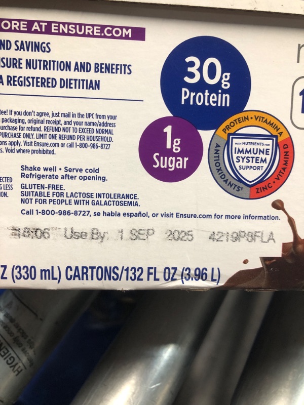 Photo 1 of **(EXP: 09/1/25) NON-REFUNDABLE** Ensure Max Protein Milk Chocolate Nutrition Shake 30g Protein