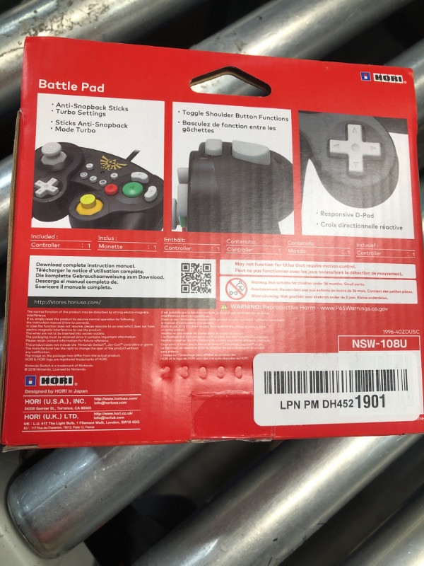 Photo 3 of ***FACTORY SEALED*** HORI Nintendo Switch Battle Pad (Zelda) GameCube Style Controller - Nintendo Switch