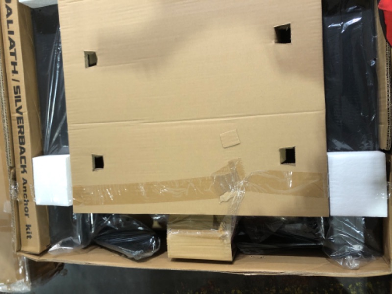 Photo 1 of Silverback Ghost Basketball Goal with 60-Inch Tinted Tempered Glass Backboard