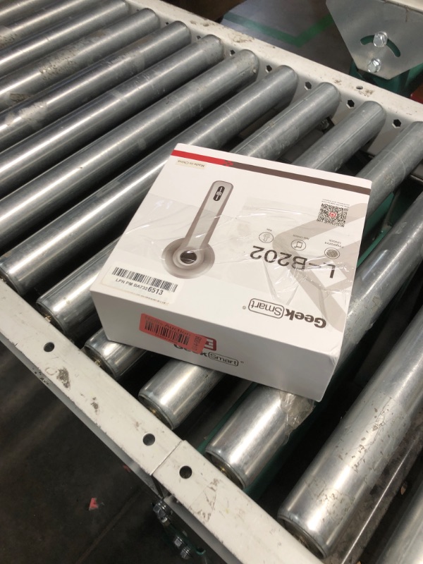 Photo 1 of Geek Smart Fingerprint Door Lock with App, Smart Door Lock, Biometric Door Knob, Keyless Entry Door Locks with Handle for Homes/Apartments/Office/Hotels, Satin Nickel