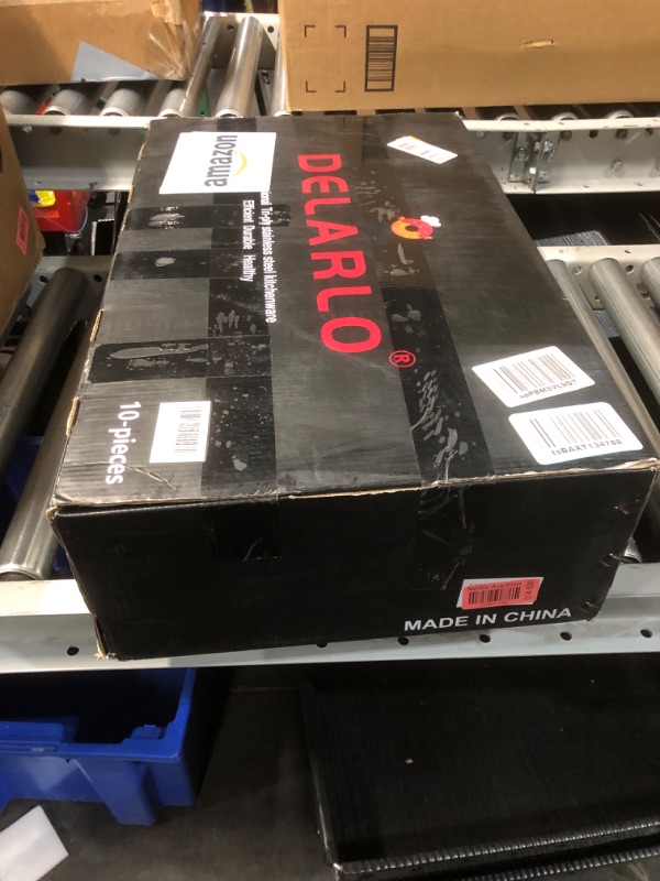 Photo 1 of Delarlo Whole body Tri-Ply Stainless Steel Kitchen Cookware Set of 14 With Lid Heats quickly Cookware, Suitable for All Stove Kitchen, Pots and Pans sets