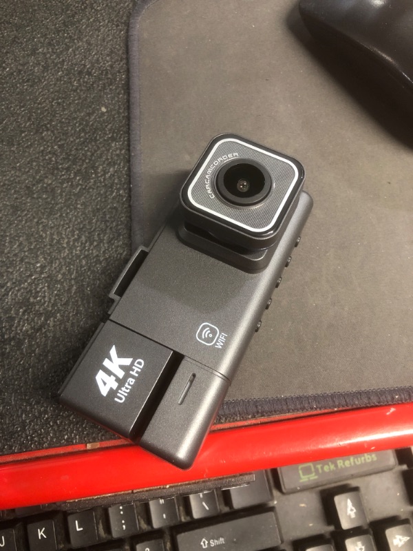 Photo 1 of 3 Channel WiFi Dash Cam, 4K UHD Dash Cam Front and Rear, Dash Camera for Cars, Car Camera with Free 32GB Card, APP,G-Sensor, Loop Recording, IR Night Vision, 24Hr Parking, 170°Wide Angle