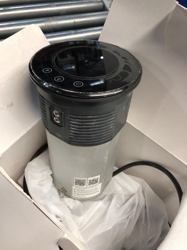 Photo 1 of Pop up Outlet for Countertop with Mobile APP Remote Control, 4.9" Space Saver Recessed Outlet with 3 Outlets,2 USB Ports and Speaker,Pop Up Electrical Outlet with 15W Wireless Charger Station?Black?